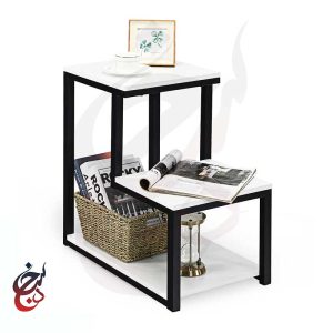 میز پاتختی چوب و فلز طرح سوبار