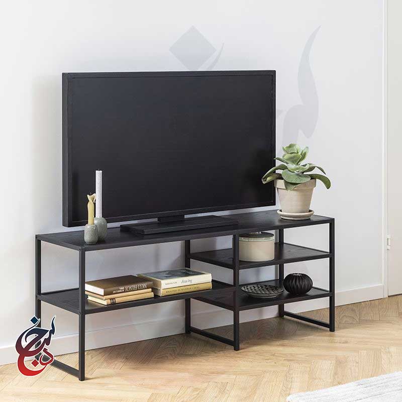 Ts-1002 (3) میز تلویزیون چوب و فلز طرح ماهور