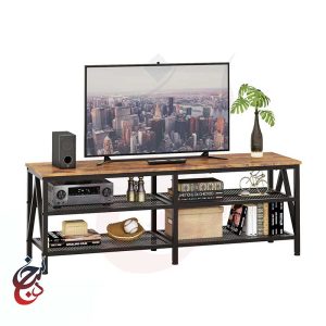 میز تلویزیون چوب و فلز طرح مهکامه