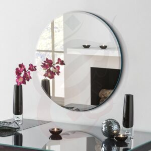 آینه گرد بدون قاب