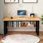 میز اداری پایه فلزی طرح آفرنگ