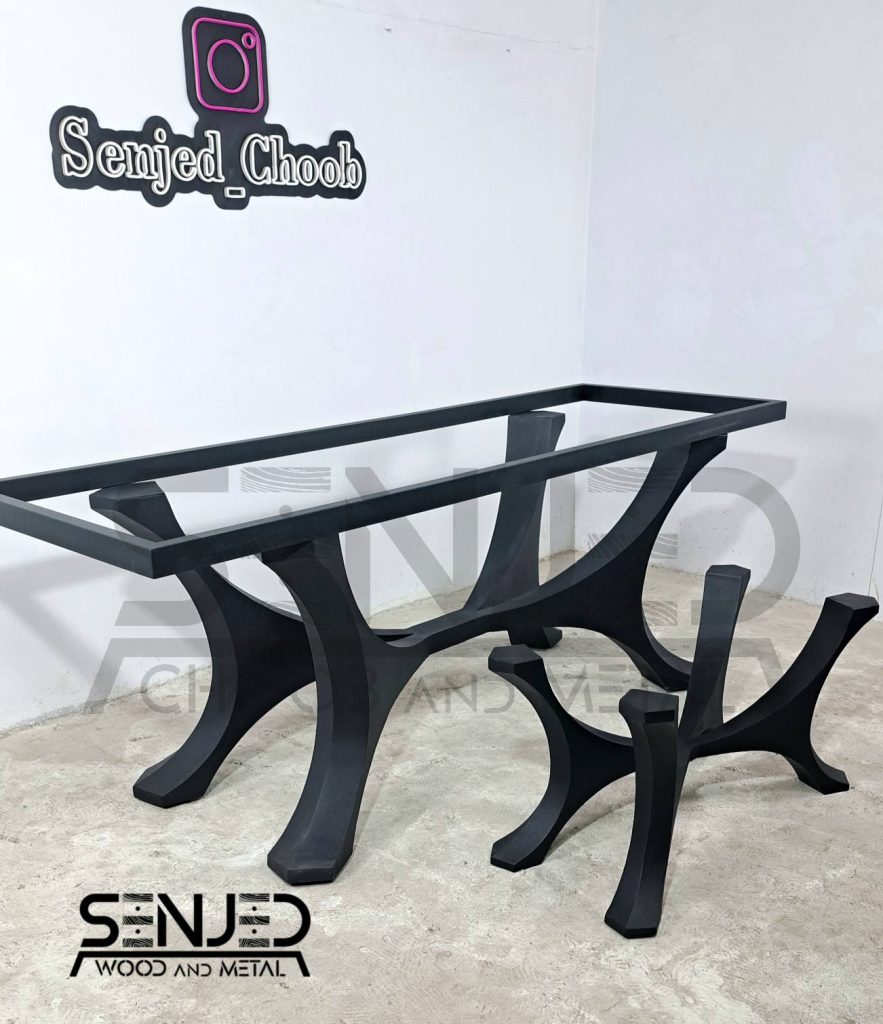 پایه میز فلزی با ابعاد سفارشی