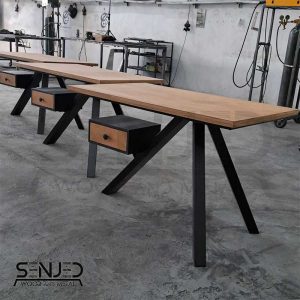 میز پایه فلزی طرح آتیلا