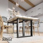 پایه فلزی با کلاف طرح وینا