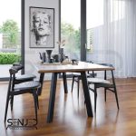 پایه فلزی با کلاف طرح ونسا