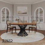 پایه میز فلزی طرح وینترفل
